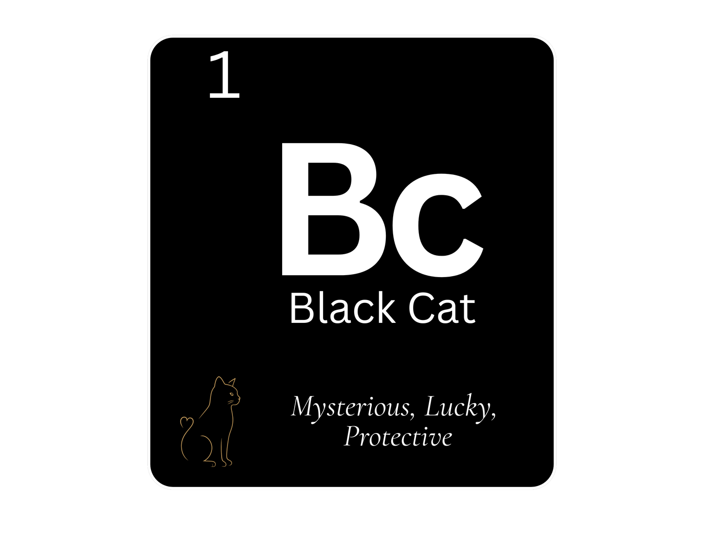 Bc Black Cat Chemistry Shirt – Eco-Friendly, Geek Chic Tee